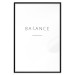 Poster Balance - black English text with printed letters on a white background 122902 additionalThumb 17