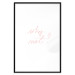 Wall Poster Why Not? - delicate pink English text on a white background 123202 additionalThumb 18
