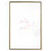 Wall Poster Why Not? - delicate pink English text on a white background 123202 additionalThumb 19