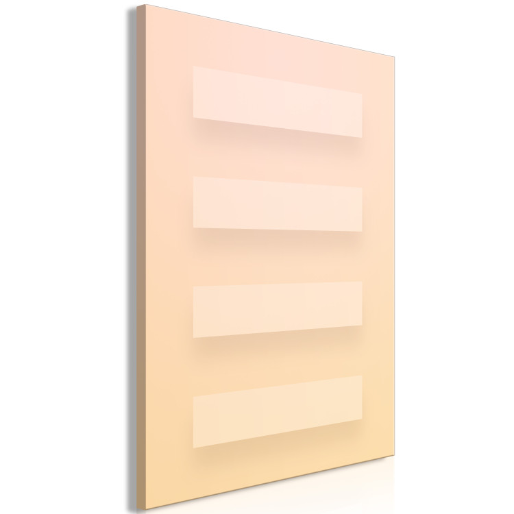 Canvas Print Parallel rectangles - geometric composition in pastel colours 123802 additionalImage 2