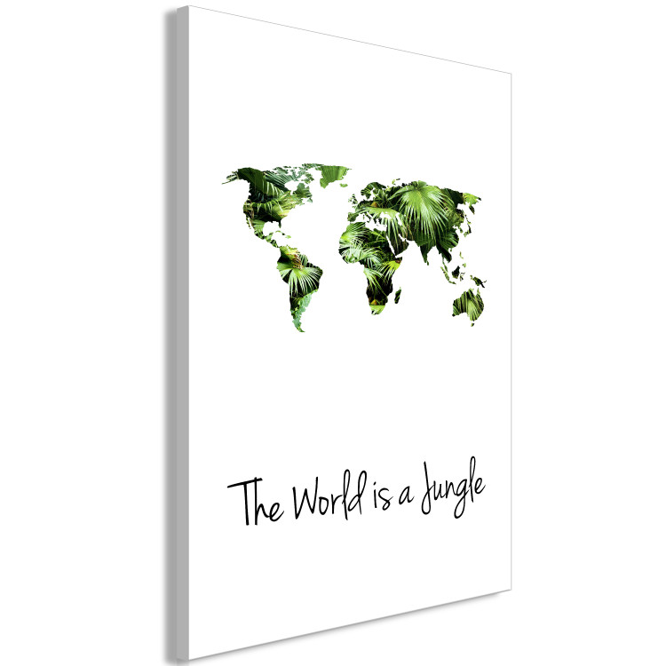 Canvas Print The World Is a Jungle (1 Part) Vertical 125402 additionalImage 2