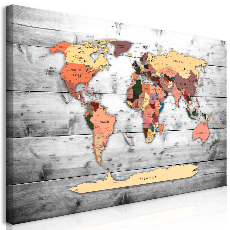 Large canvas print World Map: New Directions II [Large Format] 128502 additionalImage 3