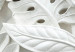 Canvas Art Print Alabaster Garden (1-part) - white ornament in plant motif 128602 additionalThumb 4
