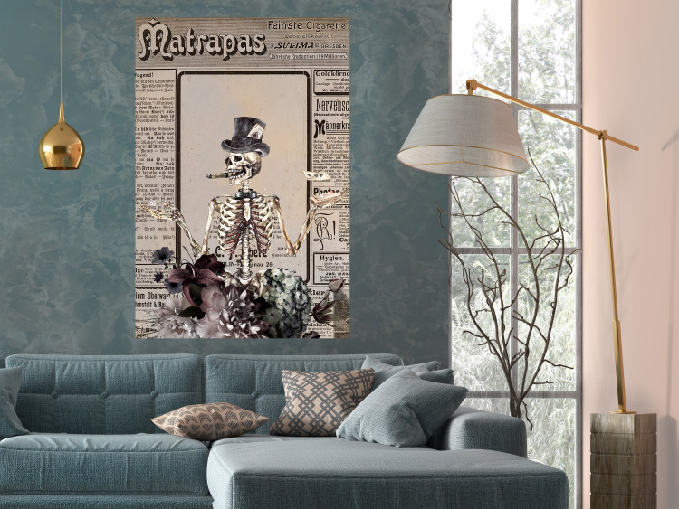 Poster Wizard - unusual abstraction with character and vintage-style background 129102 additionalImage 4