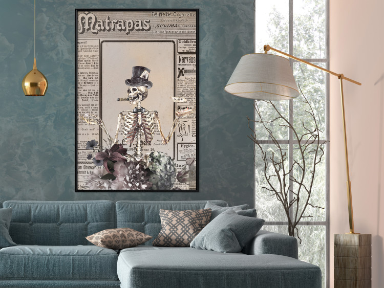 Poster Wizard - unusual abstraction with character and vintage-style background 129102 additionalImage 6