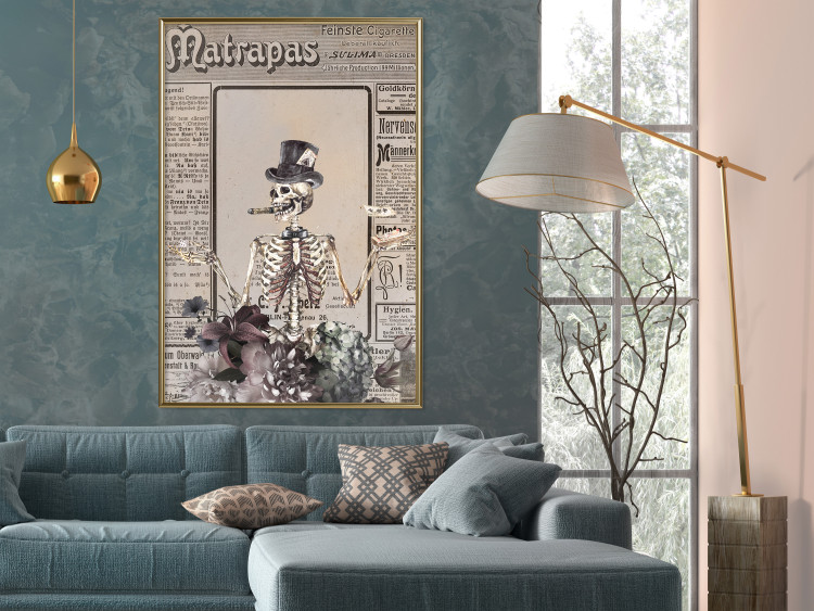 Poster Wizard - unusual abstraction with character and vintage-style background 129102 additionalImage 7