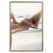 Poster Dreamy Gust - seascape with a piece of a woman's dress blowing in the wind 129502 additionalThumb 17