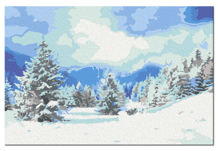 Paint by number Snow Christmas Trees 130702 additionalImage 6