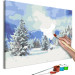 Paint by number Snow Christmas Trees 130702 additionalThumb 4