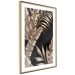 Wall Poster Golden Island - composition of tropical plant leaves on a black background 131802 additionalThumb 9