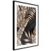 Wall Poster Golden Island - composition of tropical plant leaves on a black background 131802 additionalThumb 8