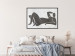 Poster Reclining Goddess - black and white silhouette of a reclining woman in boho style 134202 additionalThumb 4