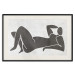 Poster Reclining Goddess - black and white silhouette of a reclining woman in boho style 134202 additionalThumb 19