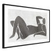 Poster Reclining Goddess - black and white silhouette of a reclining woman in boho style 134202 additionalThumb 8