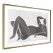 Poster Reclining Goddess - black and white silhouette of a reclining woman in boho style 134202 additionalThumb 9
