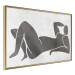 Poster Reclining Goddess - black and white silhouette of a reclining woman in boho style 134202 additionalThumb 12