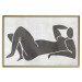 Poster Reclining Goddess - black and white silhouette of a reclining woman in boho style 134202 additionalThumb 21