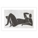 Poster Reclining Goddess - black and white silhouette of a reclining woman in boho style 134202 additionalThumb 19