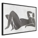 Poster Reclining Goddess - black and white silhouette of a reclining woman in boho style 134202 additionalThumb 13