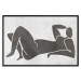 Poster Reclining Goddess - black and white silhouette of a reclining woman in boho style 134202 additionalThumb 18