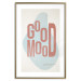 Wall Poster Good Mood - red English text on a pastel abstract background 135002 additionalThumb 16