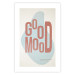 Wall Poster Good Mood - red English text on a pastel abstract background 135002 additionalThumb 19