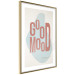 Wall Poster Good Mood - red English text on a pastel abstract background 135002 additionalThumb 9