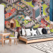 Photo Wallpaper City - drawing city architecture, ideal for a child's room 135102 additionalThumb 5