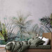 Wall Mural Jungle - exotic composition with tropical nature with leaves and palm trees 136502 additionalThumb 2