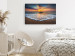 Canvas Art Print Gentle Wave (1-piece) Wide - beach against the backdrop of a sunset 137502 additionalThumb 3
