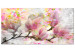 Canvas Art Print Blooming Magnolia (1-piece) - tree covered with pink flowers 144502