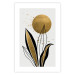 Wall Poster Abstract Nature - Black and Gold Leaves, Rising Sun and Dew 145102 additionalThumb 19
