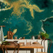Wall Mural Noble Green - Structure Resembling Gilded Malachite 148602 additionalThumb 6