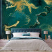 Wall Mural Noble Green - Structure Resembling Gilded Malachite 148602 additionalThumb 2