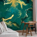 Wall Mural Noble Green - Structure Resembling Gilded Malachite 148602 additionalThumb 4