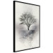 Wall Poster Landscape - Lonely Tree on an Abstract Light Gray Background 148902 additionalThumb 7