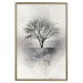 Wall Poster Landscape - Lonely Tree on an Abstract Light Gray Background 148902 additionalThumb 23