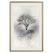 Wall Poster Landscape - Lonely Tree on an Abstract Light Gray Background 148902 additionalThumb 24