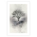 Wall Poster Landscape - Lonely Tree on an Abstract Light Gray Background 148902 additionalThumb 22
