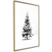 Poster Winter Tree - Spruce Covered With Snow on a White Solid Background 151702 additionalThumb 19