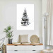 Poster Winter Tree - Spruce Covered With Snow on a White Solid Background 151702 additionalThumb 15