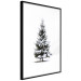Poster Winter Tree - Spruce Covered With Snow on a White Solid Background 151702 additionalThumb 12
