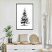 Poster Winter Tree - Spruce Covered With Snow on a White Solid Background 151702 additionalThumb 9