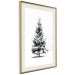 Poster Winter Tree - Spruce Covered With Snow on a White Solid Background 151702 additionalThumb 7