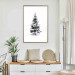 Poster Winter Tree - Spruce Covered With Snow on a White Solid Background 151702 additionalThumb 16
