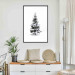Poster Winter Tree - Spruce Covered With Snow on a White Solid Background 151702 additionalThumb 6