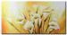 Canvas Stylish calla lilies bouquet (1-piece) - flower motif in yellow tones 46802