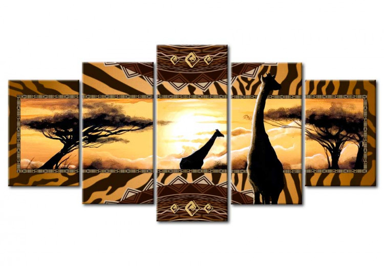 Canvas African giraffes 55502