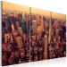 Canvas Art Print Sunset over New York 58302 additionalThumb 2