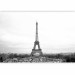 Photo Wallpaper Urban Architecture of Paris - Black and White Eiffel Tower in Retro Style 59902 additionalThumb 5